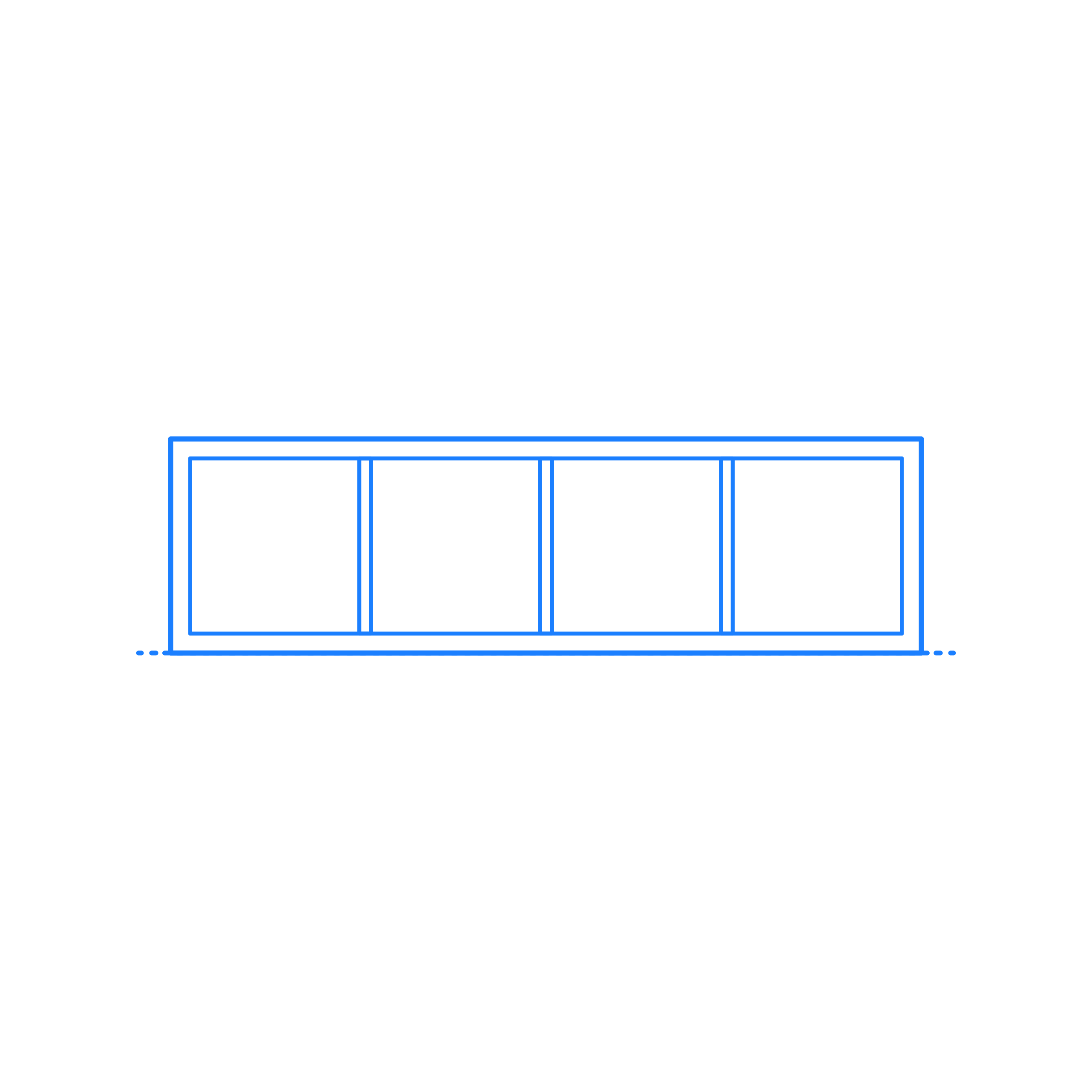 Furniture Bookcases Ikea Kallax Shelf Unit 4X1 Outline Svg Vector Free Vectors